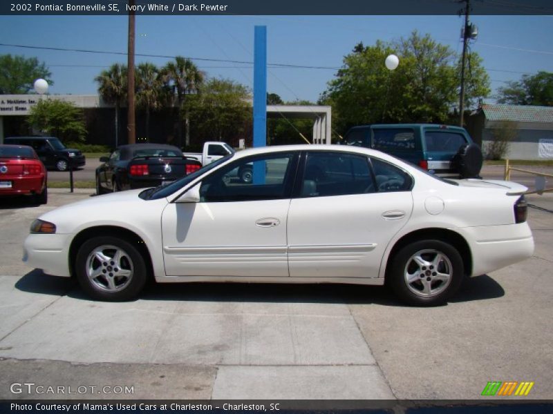 Ivory White / Dark Pewter 2002 Pontiac Bonneville SE