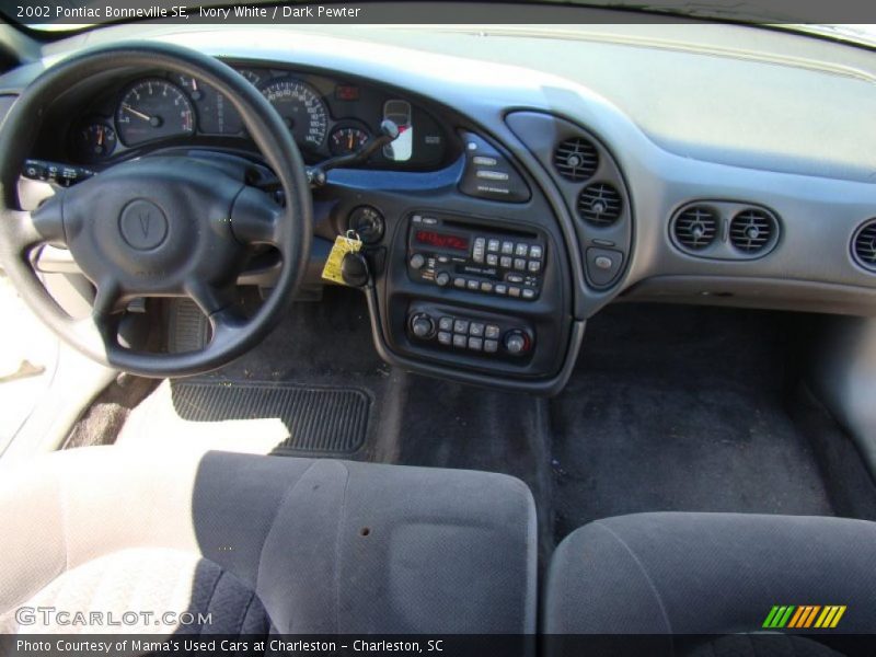 Ivory White / Dark Pewter 2002 Pontiac Bonneville SE
