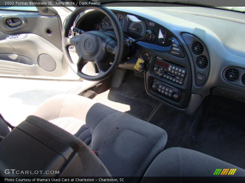 Ivory White / Dark Pewter 2002 Pontiac Bonneville SE