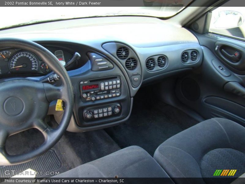 Ivory White / Dark Pewter 2002 Pontiac Bonneville SE