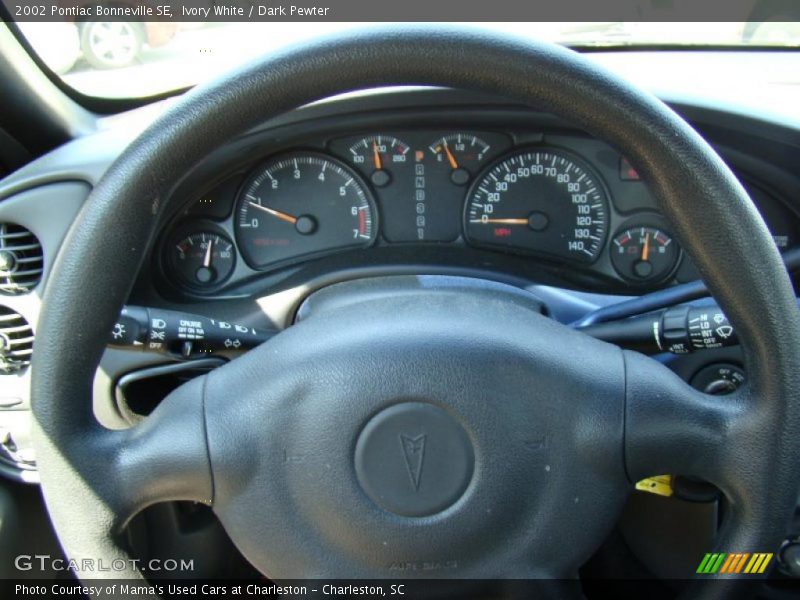 Ivory White / Dark Pewter 2002 Pontiac Bonneville SE