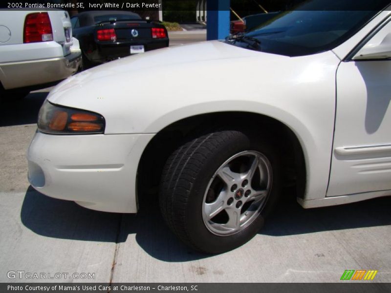 Ivory White / Dark Pewter 2002 Pontiac Bonneville SE