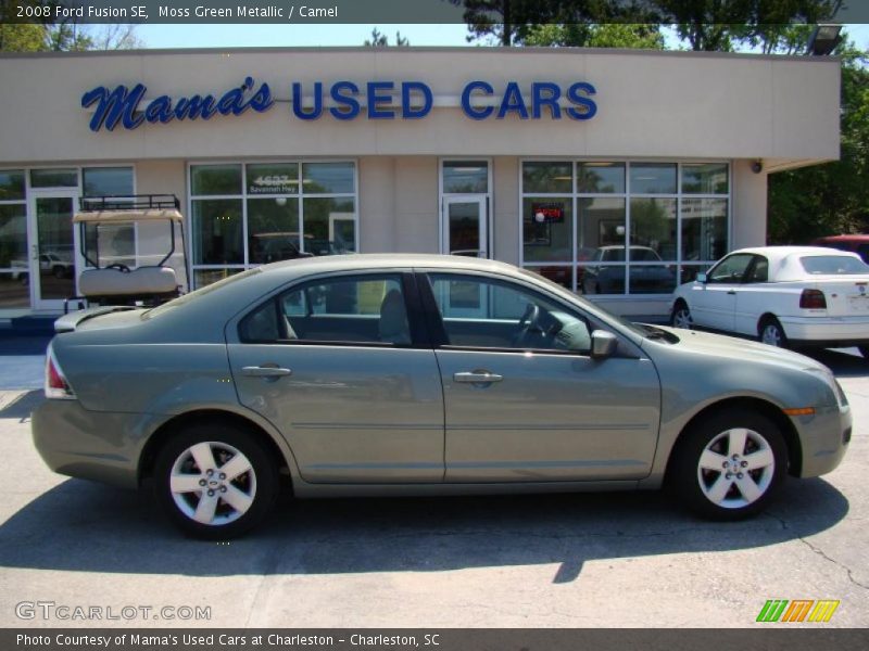 Moss Green Metallic / Camel 2008 Ford Fusion SE