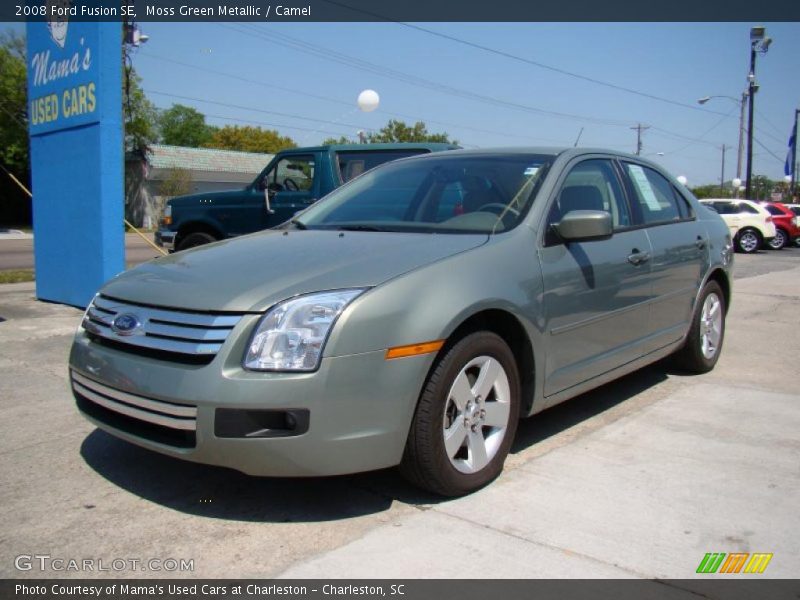 Moss Green Metallic / Camel 2008 Ford Fusion SE