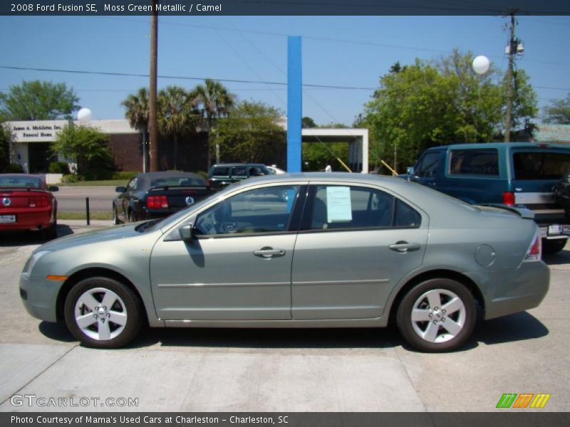Moss Green Metallic / Camel 2008 Ford Fusion SE