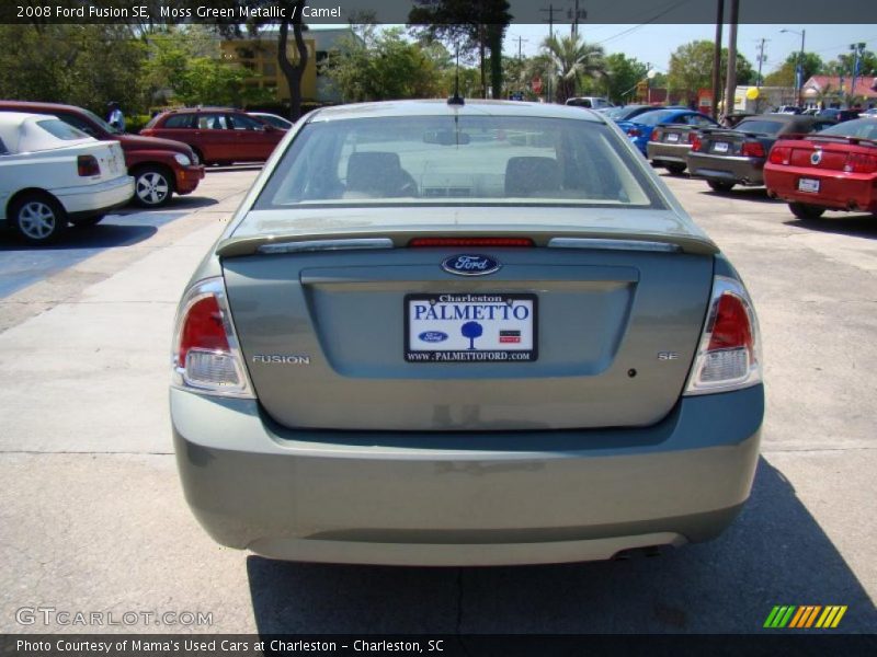 Moss Green Metallic / Camel 2008 Ford Fusion SE
