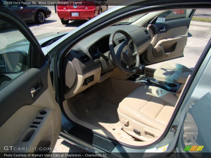 Moss Green Metallic / Camel 2008 Ford Fusion SE