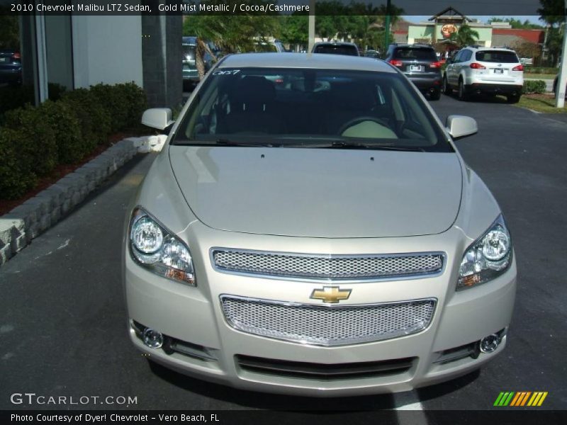Gold Mist Metallic / Cocoa/Cashmere 2010 Chevrolet Malibu LTZ Sedan