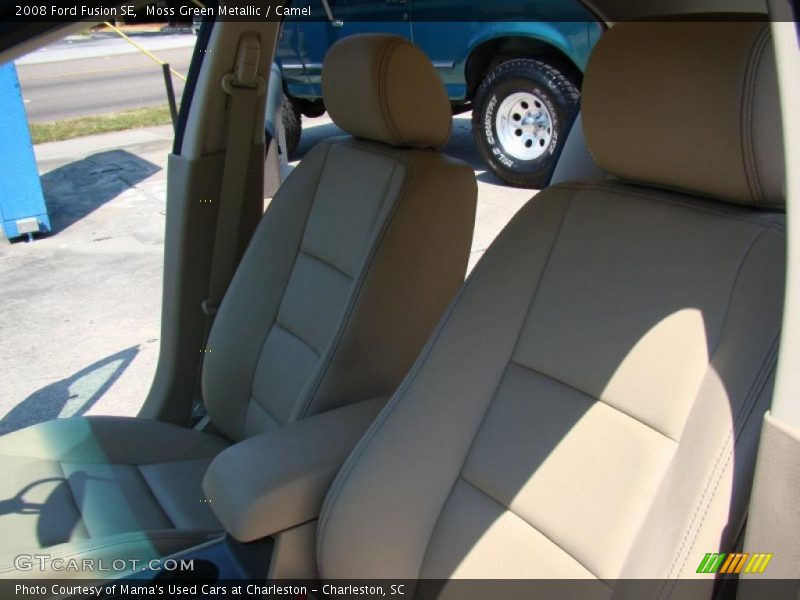 Moss Green Metallic / Camel 2008 Ford Fusion SE