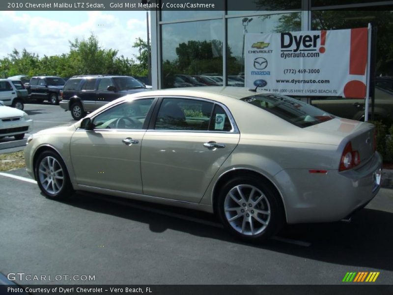 Gold Mist Metallic / Cocoa/Cashmere 2010 Chevrolet Malibu LTZ Sedan