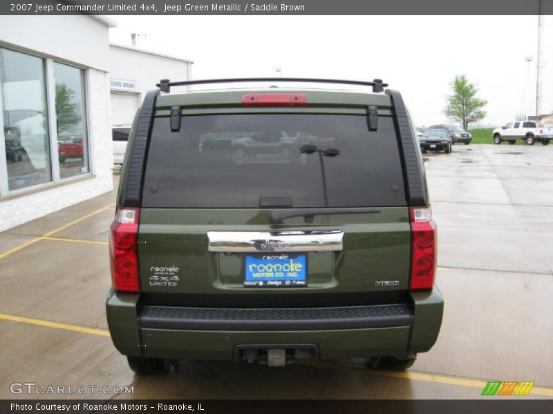 Jeep Green Metallic / Saddle Brown 2007 Jeep Commander Limited 4x4