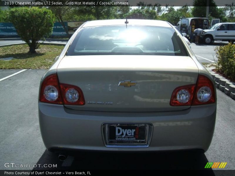 Gold Mist Metallic / Cocoa/Cashmere 2010 Chevrolet Malibu LTZ Sedan