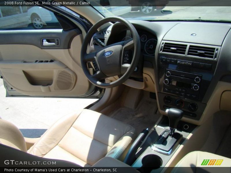Moss Green Metallic / Camel 2008 Ford Fusion SE