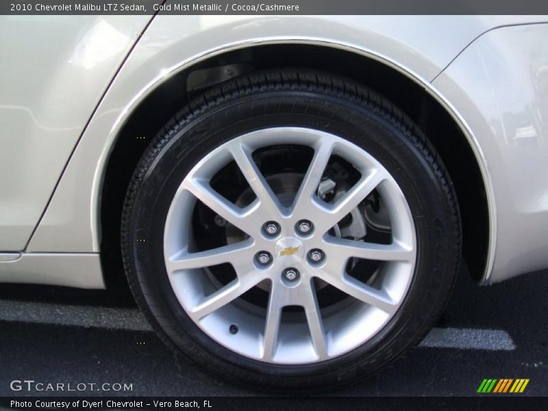 Gold Mist Metallic / Cocoa/Cashmere 2010 Chevrolet Malibu LTZ Sedan