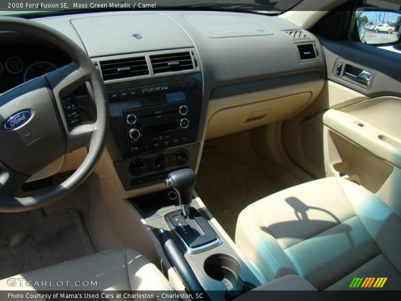Moss Green Metallic / Camel 2008 Ford Fusion SE