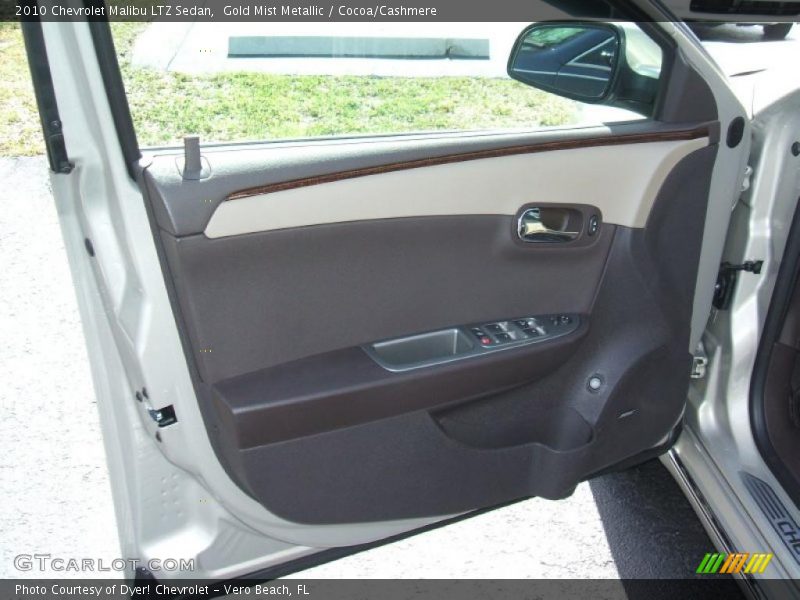 Gold Mist Metallic / Cocoa/Cashmere 2010 Chevrolet Malibu LTZ Sedan
