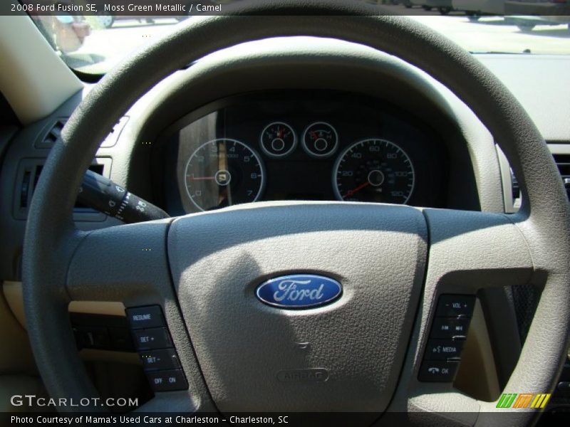 Moss Green Metallic / Camel 2008 Ford Fusion SE