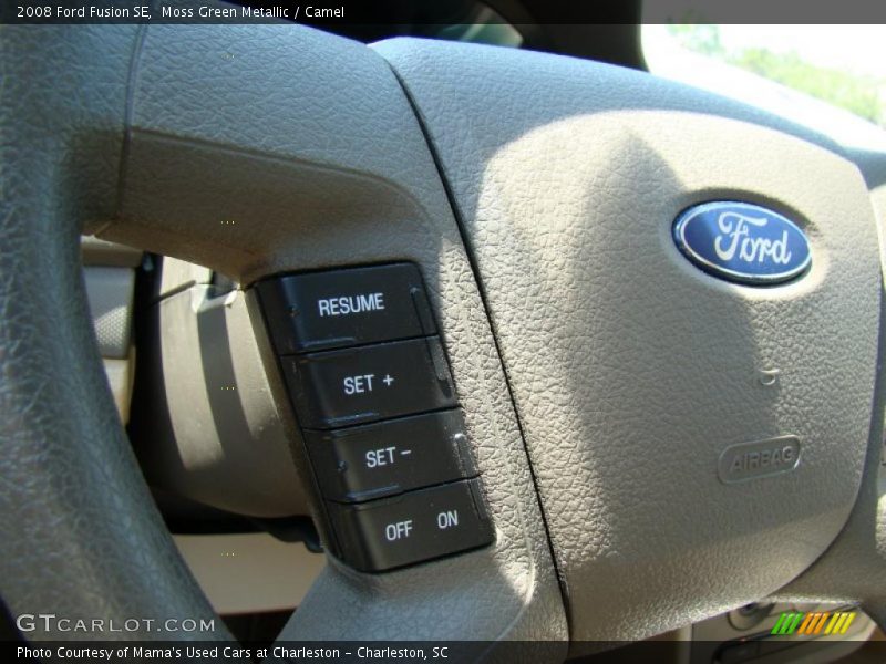 Moss Green Metallic / Camel 2008 Ford Fusion SE