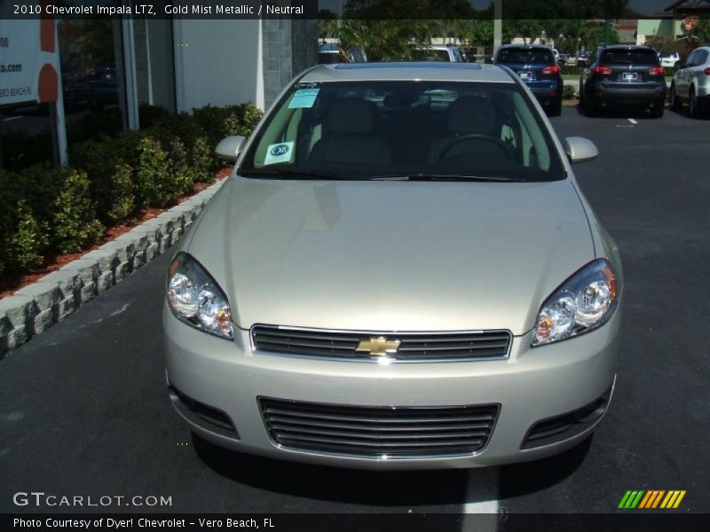 Gold Mist Metallic / Neutral 2010 Chevrolet Impala LTZ