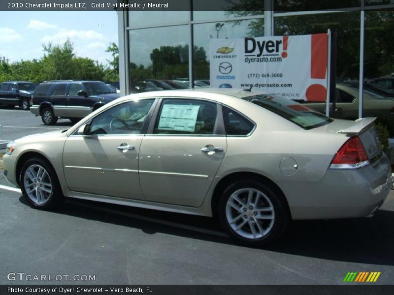 Gold Mist Metallic / Neutral 2010 Chevrolet Impala LTZ