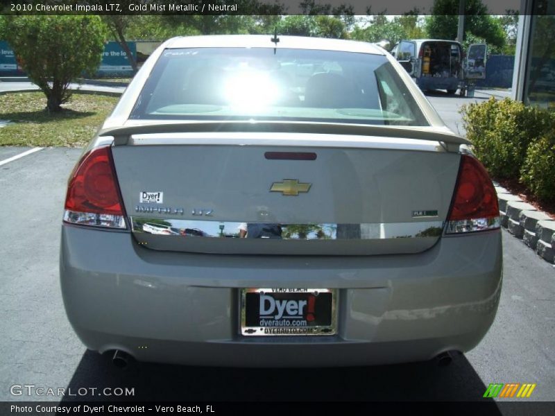 Gold Mist Metallic / Neutral 2010 Chevrolet Impala LTZ