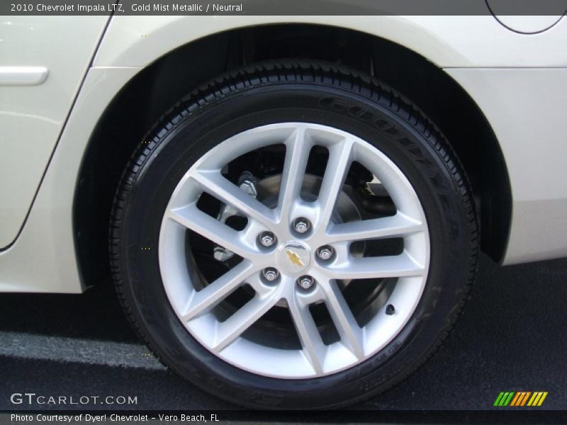 Gold Mist Metallic / Neutral 2010 Chevrolet Impala LTZ