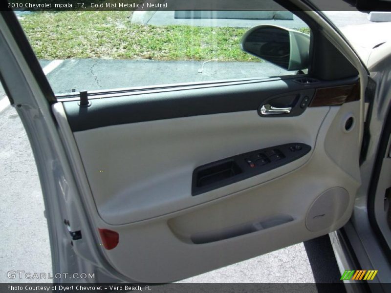 Gold Mist Metallic / Neutral 2010 Chevrolet Impala LTZ