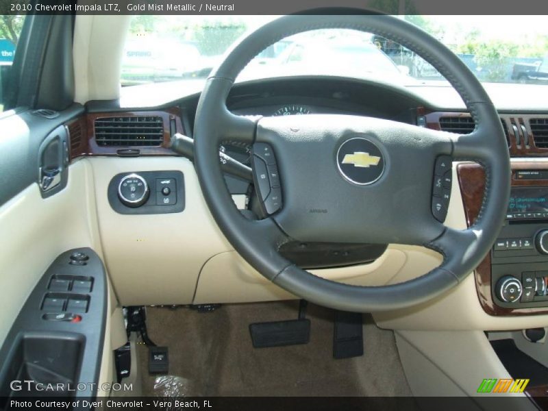 Gold Mist Metallic / Neutral 2010 Chevrolet Impala LTZ