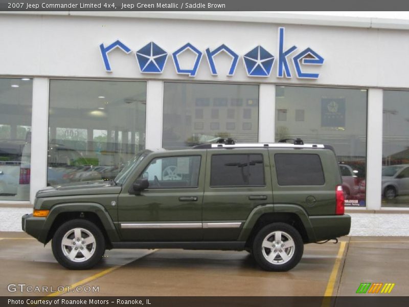 Jeep Green Metallic / Saddle Brown 2007 Jeep Commander Limited 4x4