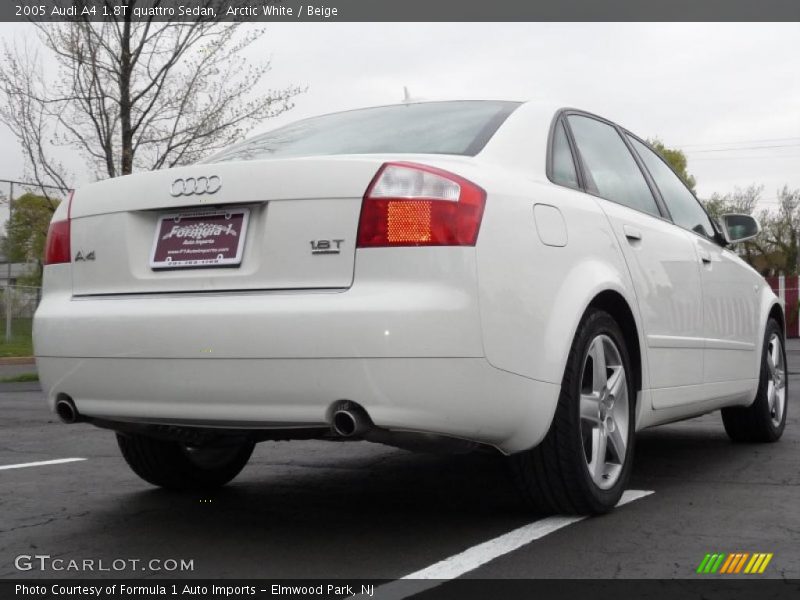 Arctic White / Beige 2005 Audi A4 1.8T quattro Sedan