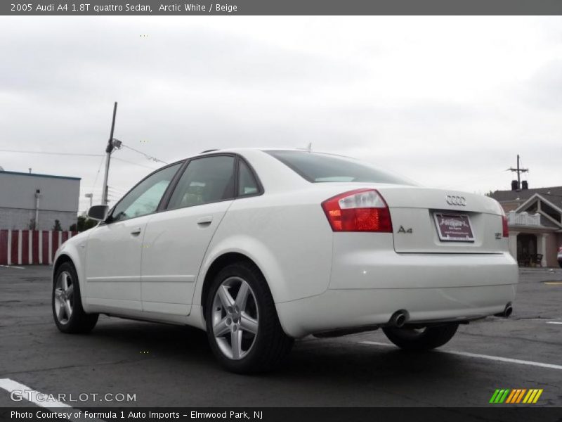 Arctic White / Beige 2005 Audi A4 1.8T quattro Sedan