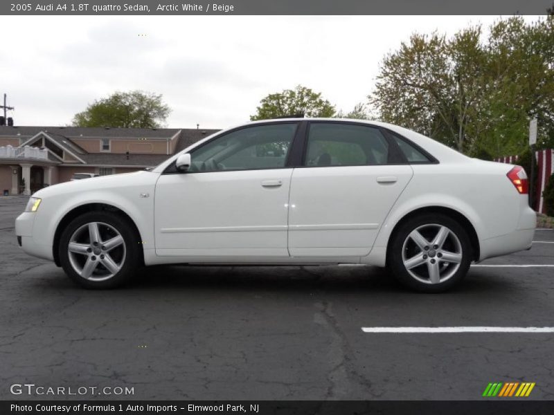 Arctic White / Beige 2005 Audi A4 1.8T quattro Sedan