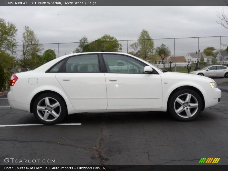 Arctic White / Beige 2005 Audi A4 1.8T quattro Sedan