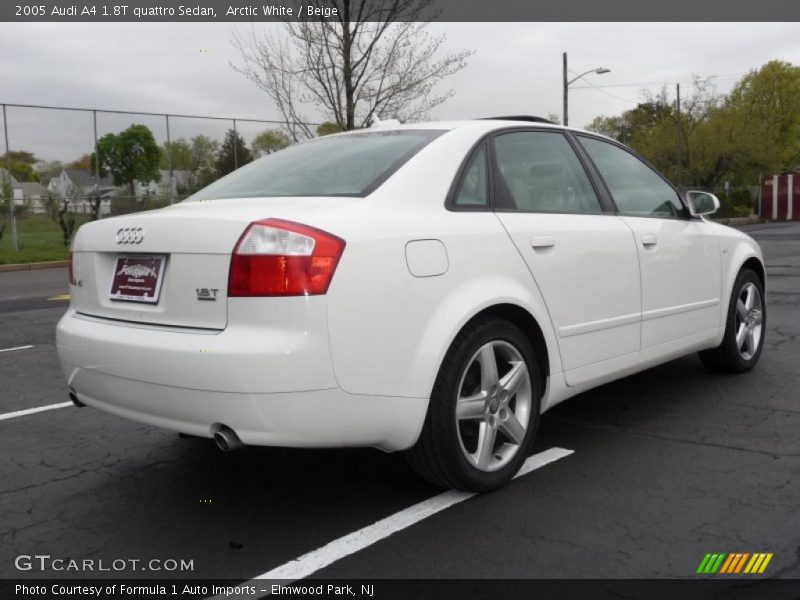 Arctic White / Beige 2005 Audi A4 1.8T quattro Sedan