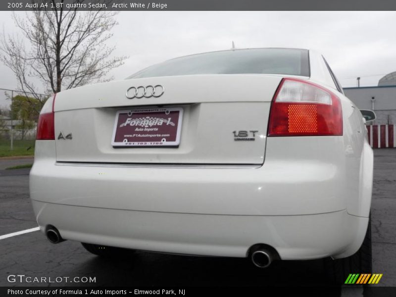 Arctic White / Beige 2005 Audi A4 1.8T quattro Sedan