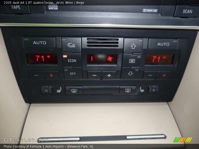 Arctic White / Beige 2005 Audi A4 1.8T quattro Sedan