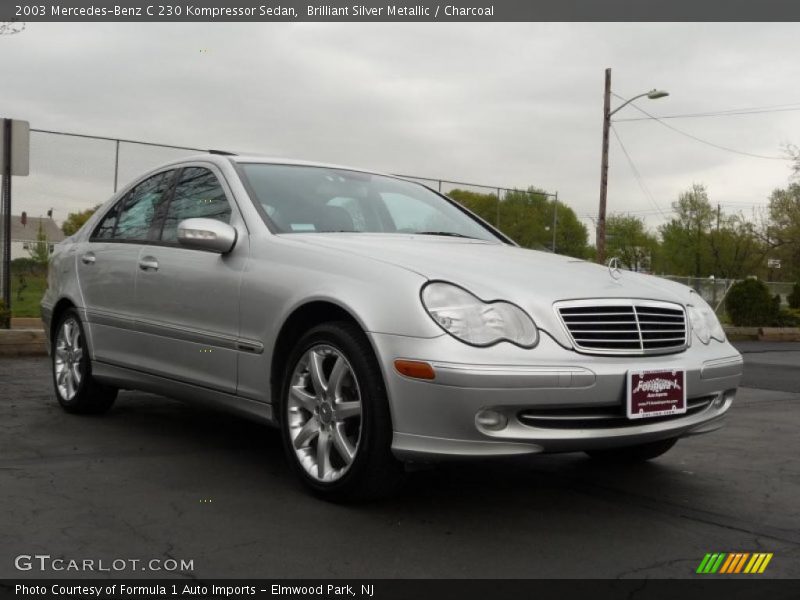 Brilliant Silver Metallic / Charcoal 2003 Mercedes-Benz C 230 Kompressor Sedan