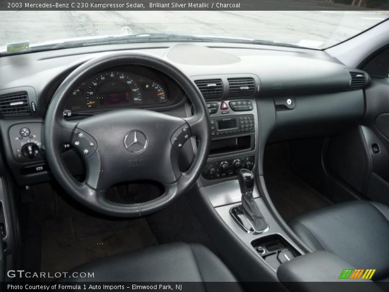 Brilliant Silver Metallic / Charcoal 2003 Mercedes-Benz C 230 Kompressor Sedan