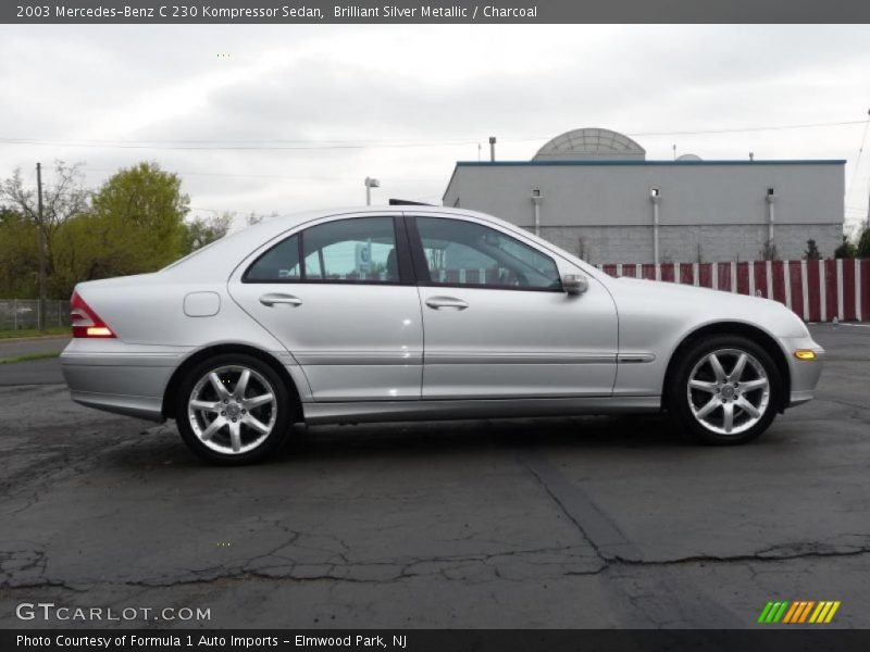 Brilliant Silver Metallic / Charcoal 2003 Mercedes-Benz C 230 Kompressor Sedan