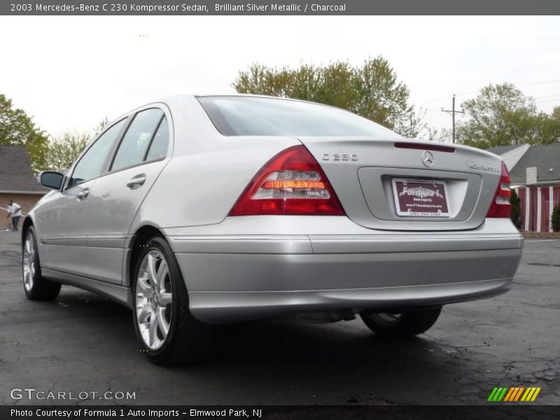 Brilliant Silver Metallic / Charcoal 2003 Mercedes-Benz C 230 Kompressor Sedan