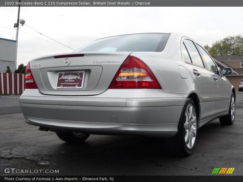 Brilliant Silver Metallic / Charcoal 2003 Mercedes-Benz C 230 Kompressor Sedan