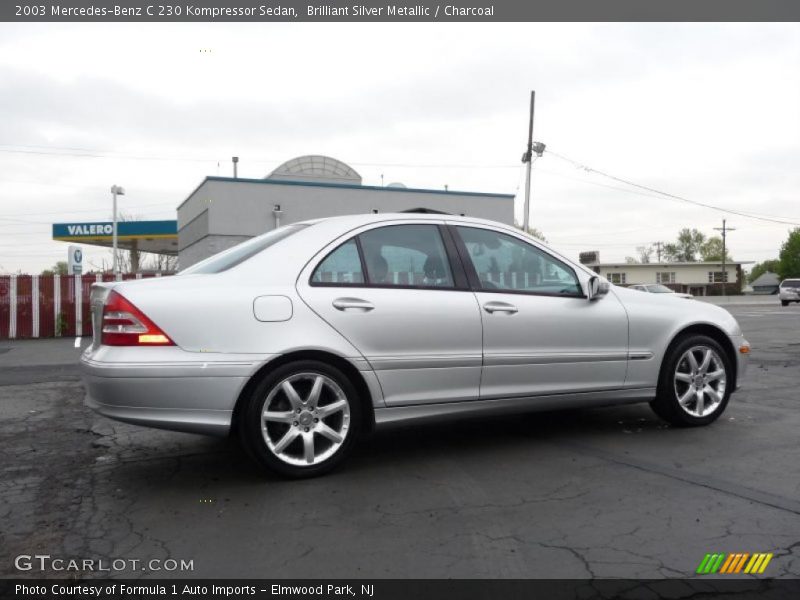 Brilliant Silver Metallic / Charcoal 2003 Mercedes-Benz C 230 Kompressor Sedan