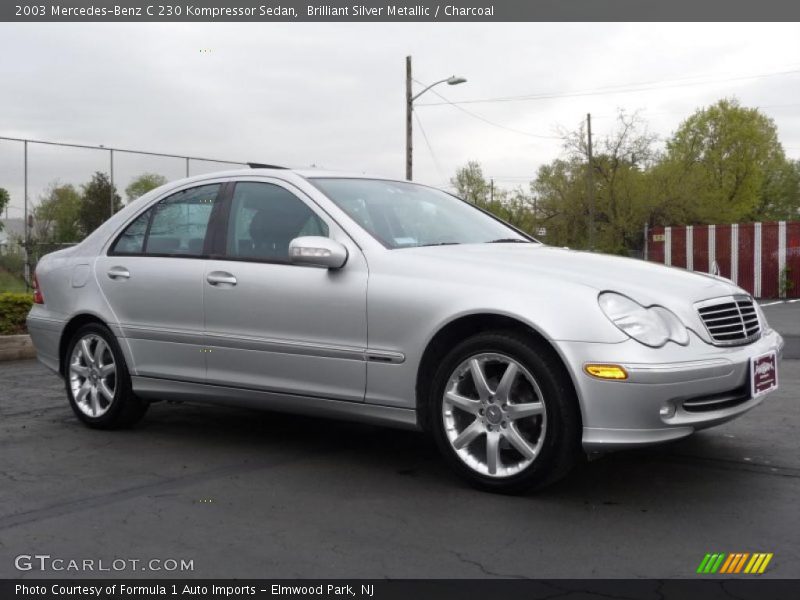Brilliant Silver Metallic / Charcoal 2003 Mercedes-Benz C 230 Kompressor Sedan