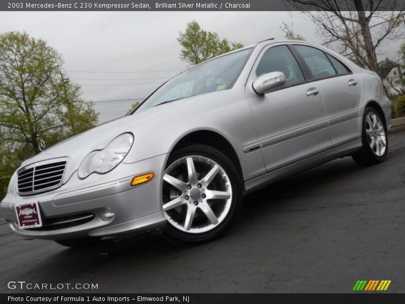 Brilliant Silver Metallic / Charcoal 2003 Mercedes-Benz C 230 Kompressor Sedan