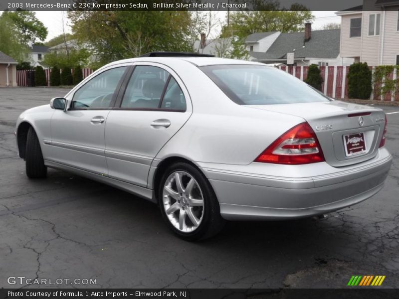 Brilliant Silver Metallic / Charcoal 2003 Mercedes-Benz C 230 Kompressor Sedan