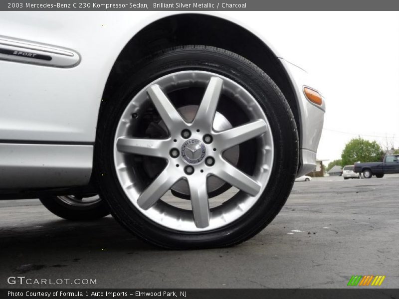 Brilliant Silver Metallic / Charcoal 2003 Mercedes-Benz C 230 Kompressor Sedan