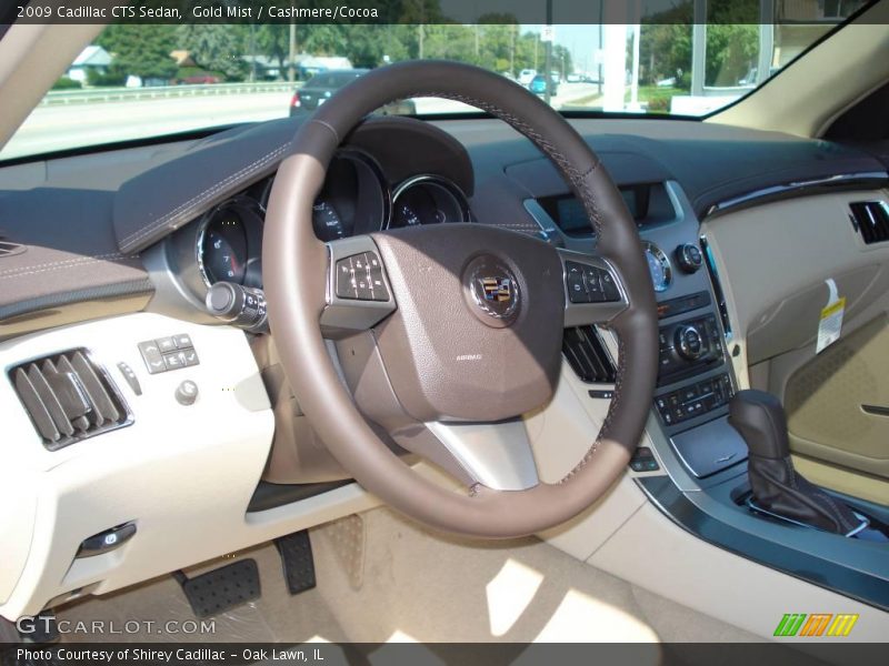Gold Mist / Cashmere/Cocoa 2009 Cadillac CTS Sedan