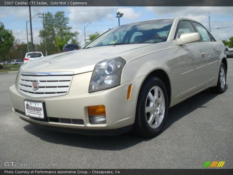 Gold Mist / Cashmere 2007 Cadillac CTS Sedan