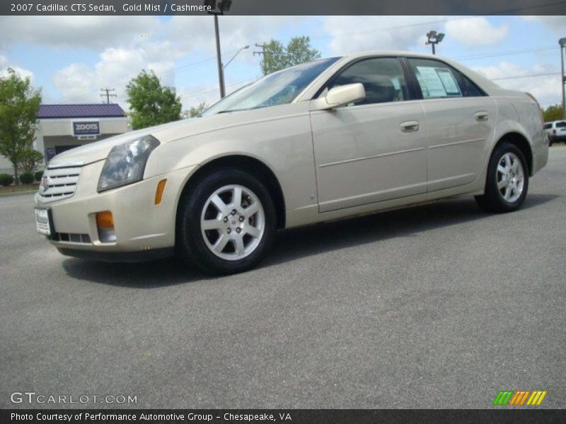 Gold Mist / Cashmere 2007 Cadillac CTS Sedan
