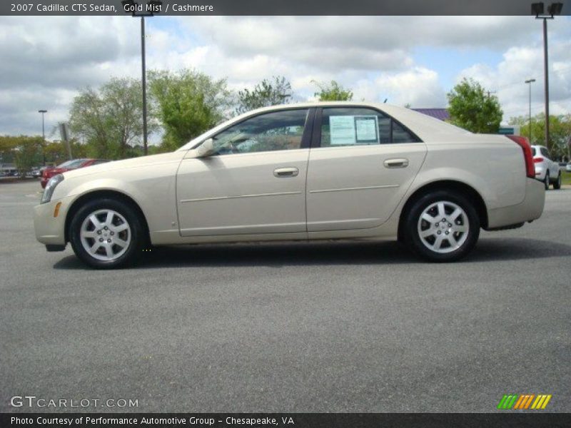 Gold Mist / Cashmere 2007 Cadillac CTS Sedan
